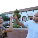 Ariane and Anthony at Mission Santa Barbara