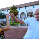 Ariane and Anthony at Mission Santa Barbara