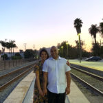 Ariane and Anthony at the Railroad Tracks