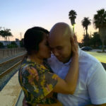 Ariane and Anthony at the Railroad Tracks